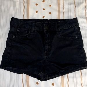 Black American Eagle Stretch Jean shorts